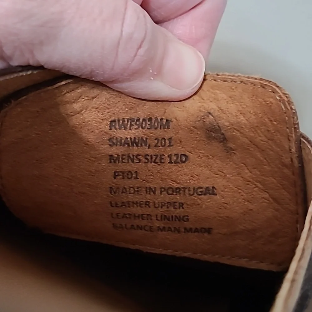 Robert Wayne Dark Brown Distressed Leather SHAWN Loafers size 12D